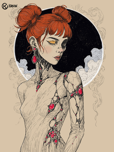 Blight - a digital ink illustration blackandwhite characterdesign conceptart contemporaryart darkart digitalart emotionalart figurativeart fineart illustration minimalism portraitillustration procreateart textureart visualstorytelling