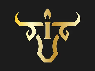 Luxury Candle Bull Logo branding company brand logo company branding design graphic design logo modern vector