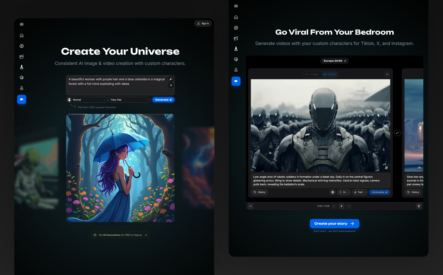 Example of Landing Page Design