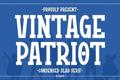 Vintage Patriot slab serif Font apparel fonts beauty fonts birthday cards fonts bold bold charm branding fonts celebrate font classic font design elegance font freedom font illustration independence day font pride font spirit font timeless font vintage vintage patriot slab serif font