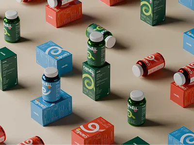 Candii - Wellness made fun box design branding packaging supplement bottle label design supplement packaging