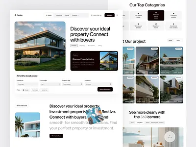 Real Estate Design clean landing page design oripio property property landing page real estate real estate apartment real estate landing page design real estate web real estate website real estate website design real estate website template real estate website ui ui design web design website design