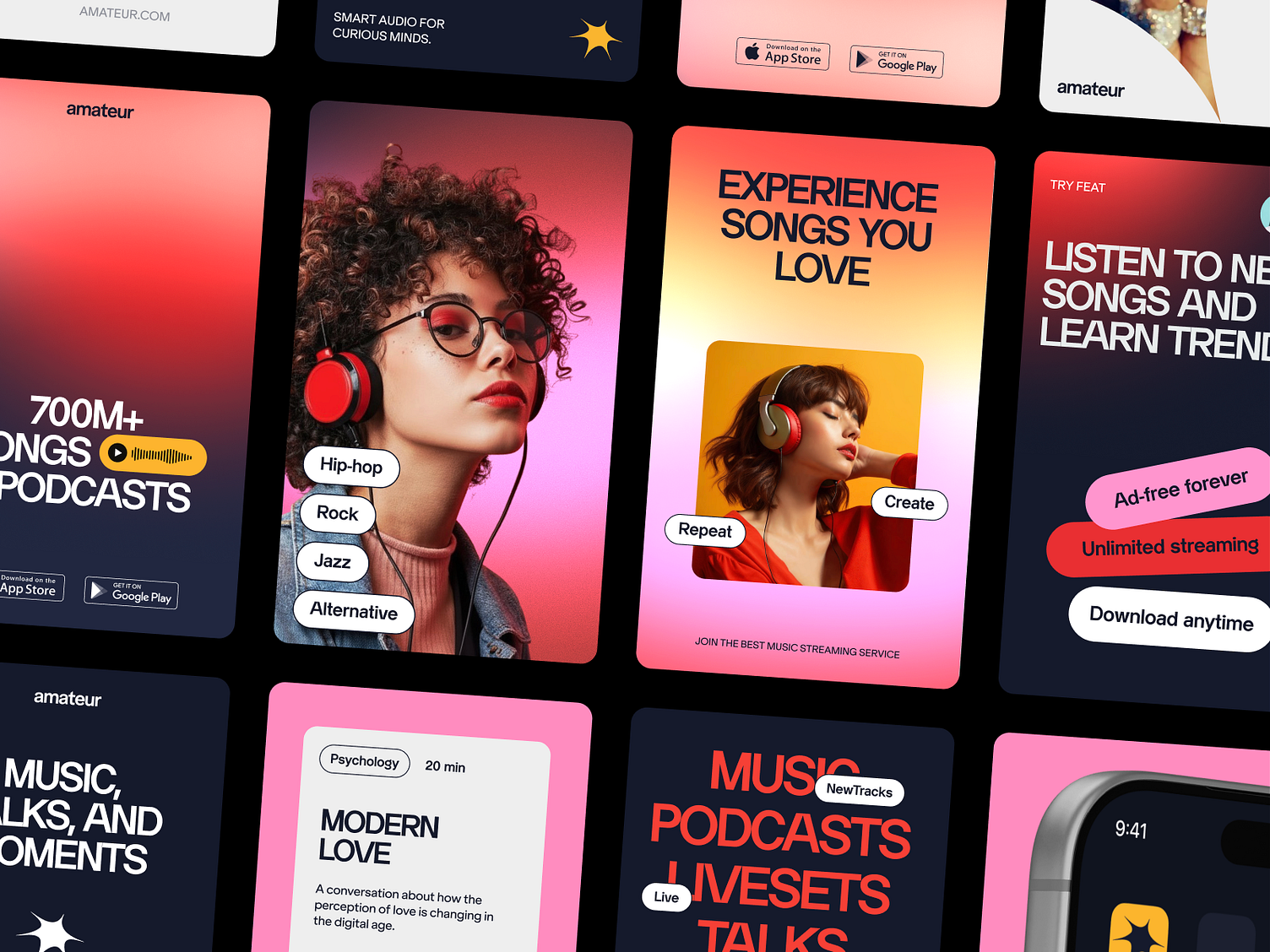 Amateur B2C Music App by Halo Branding for HALO LAB on Dribbble