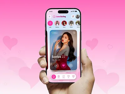 Modern Dating App UI/UX Design app concept app design app redesign app ui badoo creative design dating dating app dating mobile app figma design freelance designer minimal design mobile app design modern ui online dating product design shasanko creations social app ui design ux design