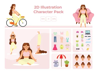 🎨 Embark on an Adventure with Karla: character design graphic design illustration pack illustrtion design