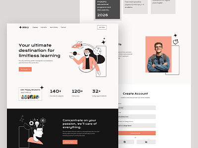 Education Landing Page academic landing page e courses e learning education education landing page landing page online courses online learning school landing page tutor