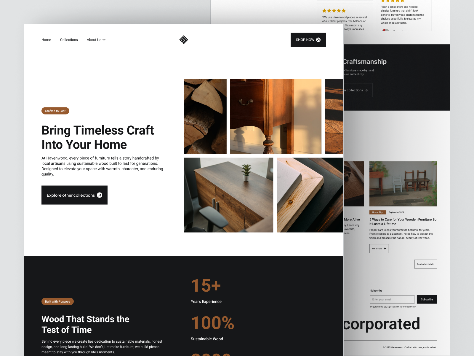 Example of Modern Website & Landing Page Design