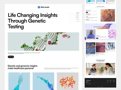 BNA health Website Design app design branding clean health care health tech landing page design minimal minimal design ui ui designer ui ux design