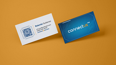 ConnectUs Business card design branding business card design graphic design illustration logo