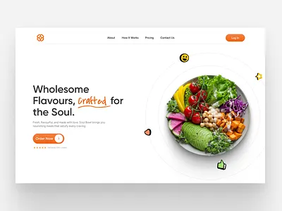 Foodcart - Hero Section design figma illustration ui uidesign userinterface webdesign