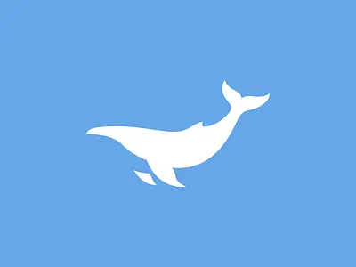 Minimalist Whale Logo adobe illustrator animal logo brand branding design designer fish logo graphic design illustration logo logo design minimalist modern logo sea vector whale whale logo white whale logo