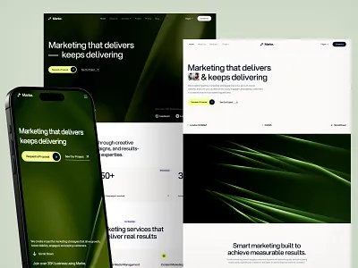 Marke. Marketing Agency Website agency agency webste landing page marketing marketing agency web web design webflow webflow template website