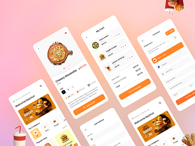 Food Delivery App Design app design delivery app fast food food food app food delivery food delivery app food delivery service food order food store foodapp foodshop ios mobile app online food shop restaurant