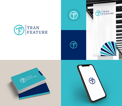 TranFeature BrandLogo branding graphic design icon modernlogo textlogo