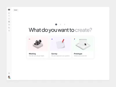 Card Selector - Gleanbase bnb card cardui color grey icons minimal product design select ui webapp