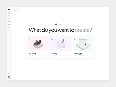 Card Selector - Gleanbase bnb card cardui color grey icons minimal product design select ui webapp