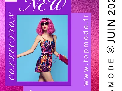 promotion d'un magasine de mode 1 graphic design