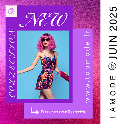 promotion d'un magasine de mode 1 graphic design