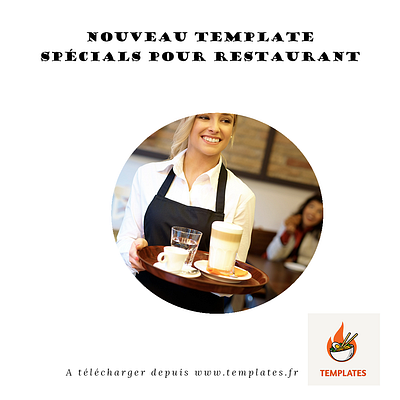 promotion de template pour restaurant graphic design