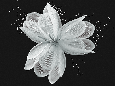 Abstract Flower 3D 3d 3dabstract 3dart 3ddesign 3dillustration abstract c4d cinema4d icon illustration logo redshift ux