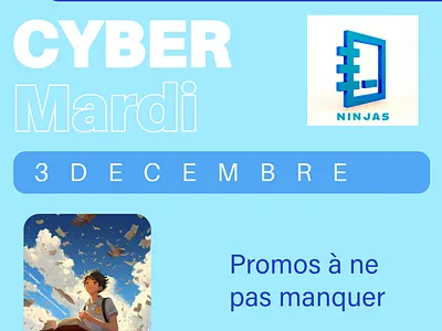 Publicité d'une boutique informatique en ligne graphic design