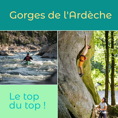 Publicité pour l'Ardèche graphic design