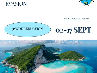 Promotion d'une agence de voyage graphic design