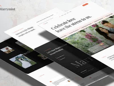 Wedding Event Management Website Landing Page bridal agency web design event management landing page figma event template luxury wedding web design marriage webflow wedding landing page wedding organizer website wedding planner ui wedding website wedding website design