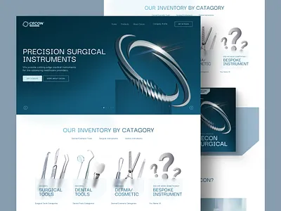 CECON Surgical / Medical Equipment - UI/UX & Branding branding design graphic design logo ui ux web design