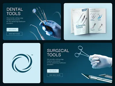 CECON Surgical / Medical Equipment - UI/UX & Branding branding editorial graphic design logo medical ui ux