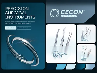 CECON Surgical / Medical Equipment - UI/UX & Branding branding design graphic design logo ui ux