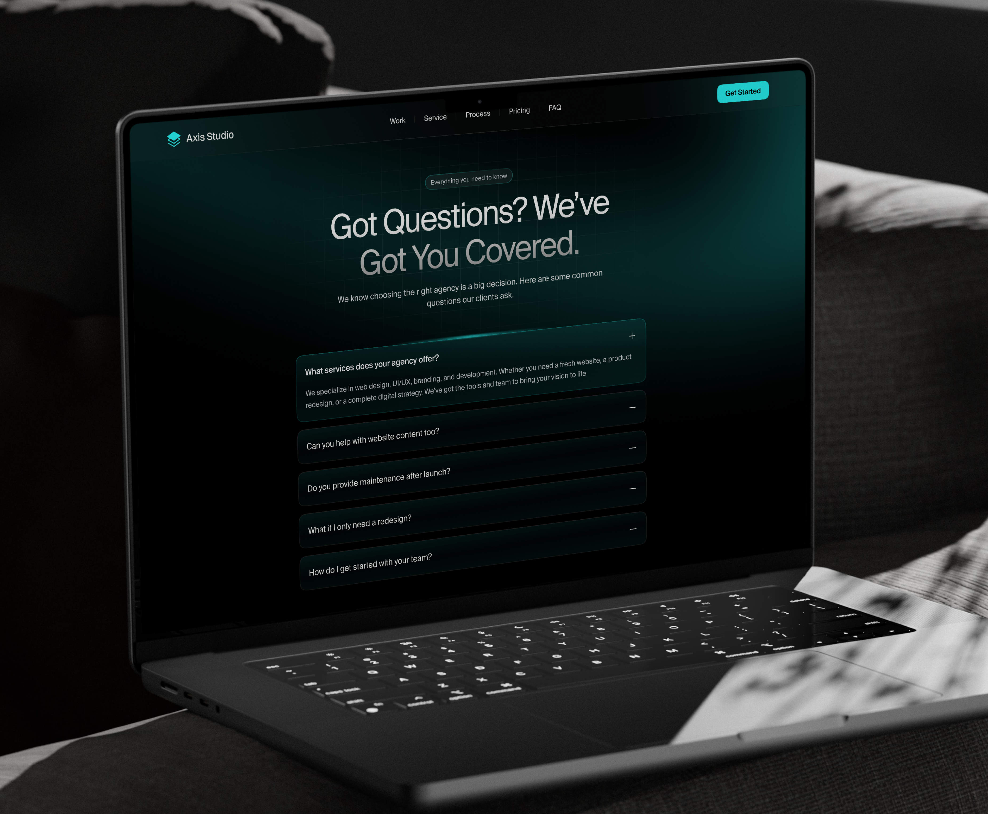 FAQ page - UI Design 2025trending agencysite branding darkthemeui design faqpage figma frequently asked questions herosection landingpage lighteffectui logo uidesign uiux userexperience userinterface ux viral websitepage wesbsiteui