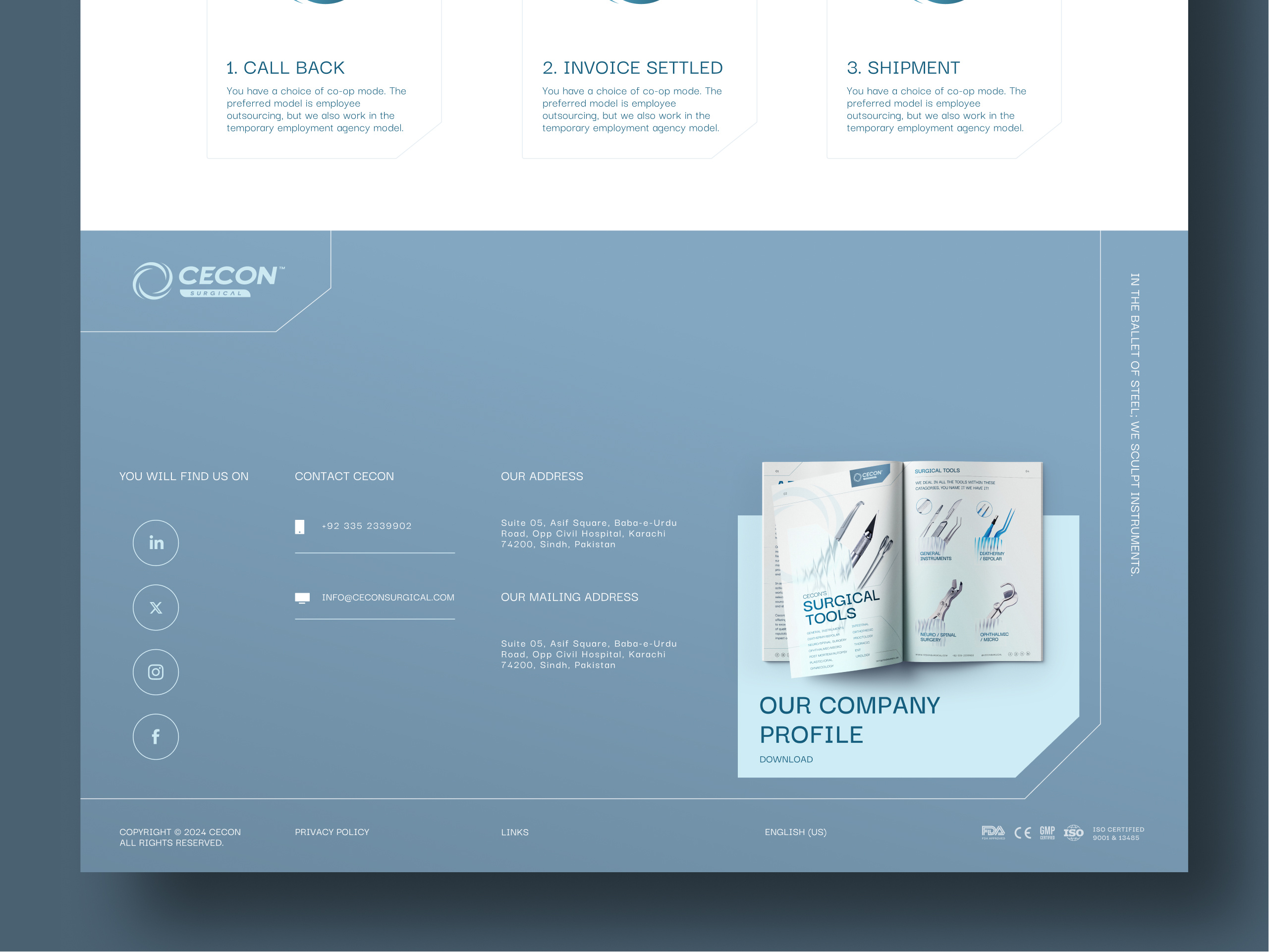 Example of Website Design (5 Pages)