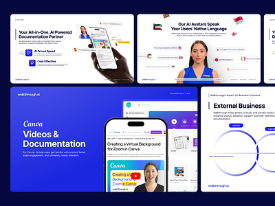 Walkthrough.ai - Slide Deck & Branding branding graphic design logo pitch deck slide deck