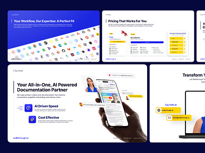 Walkthrough.ai - Slide Deck & Branding branding design graphic design pitch deck slide deck
