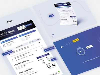 Quote Template brand branding curriculum vitae graphic design icons design illustration illustrator ai light ui logo logotype mockup photoshop psd print designer quotation quote saas design senior designer template time date typo typography ui ux designer ux audit