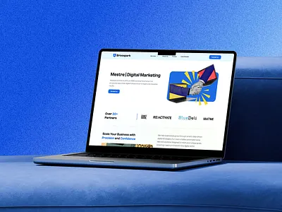 Brivospark – Digital Marketing Agency Landing Page digital marketing landing page ui