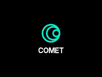 COMET LOGO 3d ai design ai logo ai logo design animation branding design graphic design illustration logo motion graphics tech tech logo ui vector