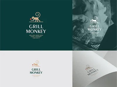 Grill Monkey – Fun, Bold, and Effortless Grilling Identity branding design graphic design illustration logo vector