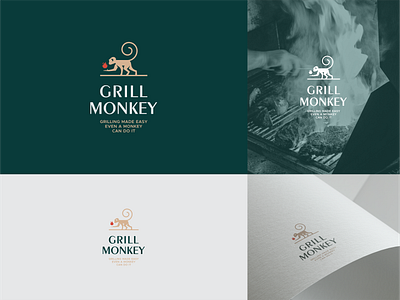 Grill Monkey – Fun, Bold, and Effortless Grilling Identity branding design graphic design illustration logo vector