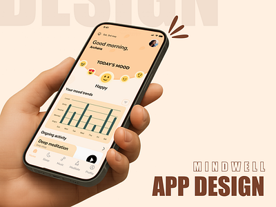 Mindwell Health Fitness App Design dribbble figma figma design graphic design meditationapp productdesign ui user experience user interface ux wellnessapp