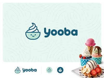 Frozen Yogurt & Dessert Logo Design branding frozenyogurt graphicdesign icecream logo logodesign playfuldesign