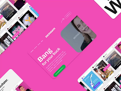 Berger Webflow Development animation landing ui web development webflow website develoment