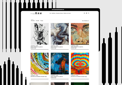 ENNOVA ART MUSEUM - Nonprofit Art Institution Website art direction art gallery art museum cultural institution minimalist museum website nonprofit responsive design uiux web design