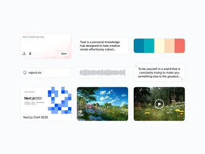 Teak Cards 💳 card cards design minimal saas ui web design