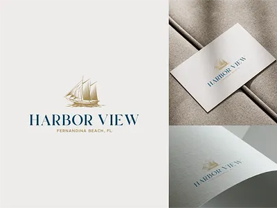 Harbor View - Classic Nautical Identity branding design graphic design illutration logo logo branding logo design modern logo vintage logo