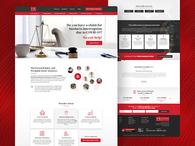 National Personal Injury Website Design conversiondesign graphicdesign lawfirm personalinjury webdesign websitedesign