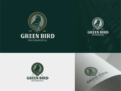 Green Bird – A Heritage of Sustainability and Trust branding design graphic design logo logo branding logo design luxury logo vintage logo
