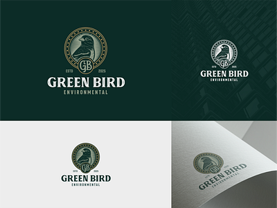 Green Bird – A Heritage of Sustainability and Trust branding design graphic design logo logo branding logo design luxury logo vintage logo