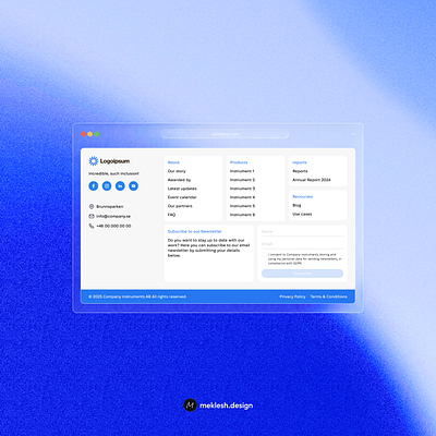 Footer design footer ui ux uxui